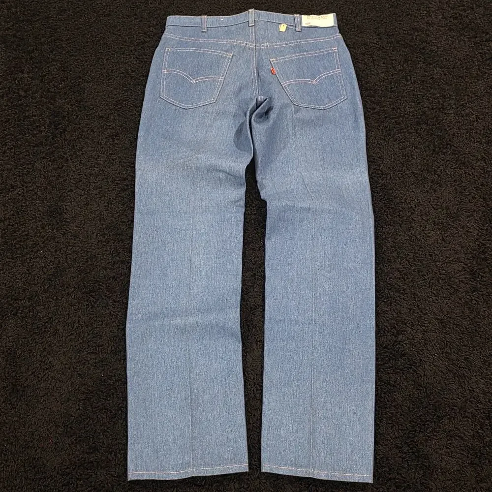 1980s Levis Rare Vintage Orange Tab Western Light Wash Jeans Deadstock 32x32